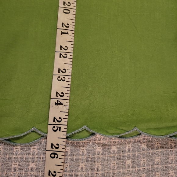 Coruja Green Embroidered 3/4 Sleeve Blouse Boho - Picture 12 of 13